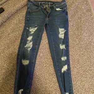 American Eagle Ripped Jean Jeggings